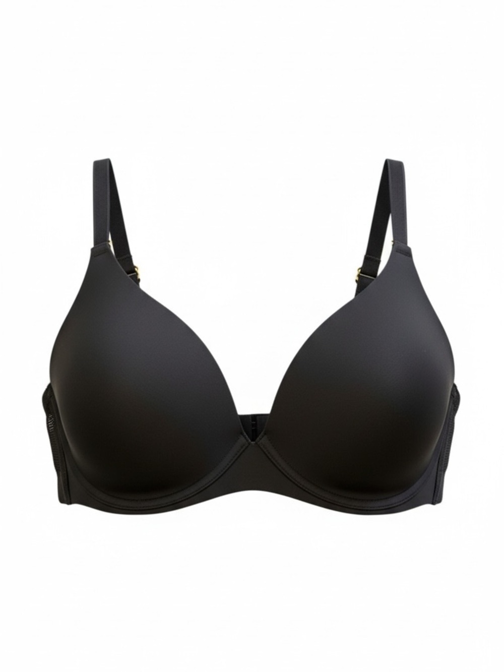 Lively Black Wireless Bra Lightly Padded Seamless Convertible Large
